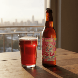 Kombucha Pinda Frambuesa Limón Menta Botella 330cc