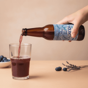 Kombucha Pinda Arándano Lavanda Botella 330cc