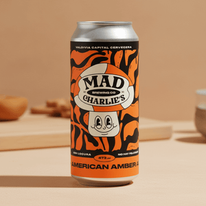 Cerveza Mad Charlies American Amber Ale Lata 473cc