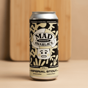 Cerveza Mad Charlies Imperial Stout Lata 473cc