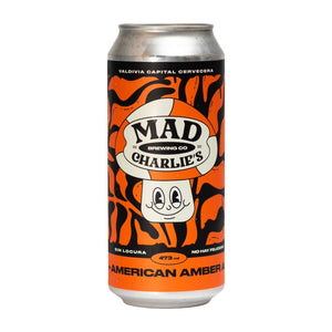 Cerveza Mad Charlies American Amber Ale Lata 473cc
